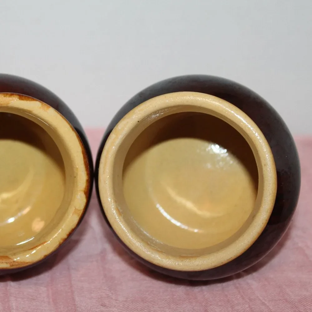 Vintage Heinz 57 Mustard Crock Bean Pots (2)